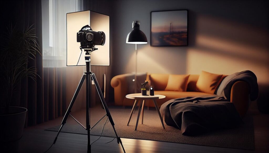 electric-lamp-illuminates-modern-domestic-room-design-generative-ai_188544-19439